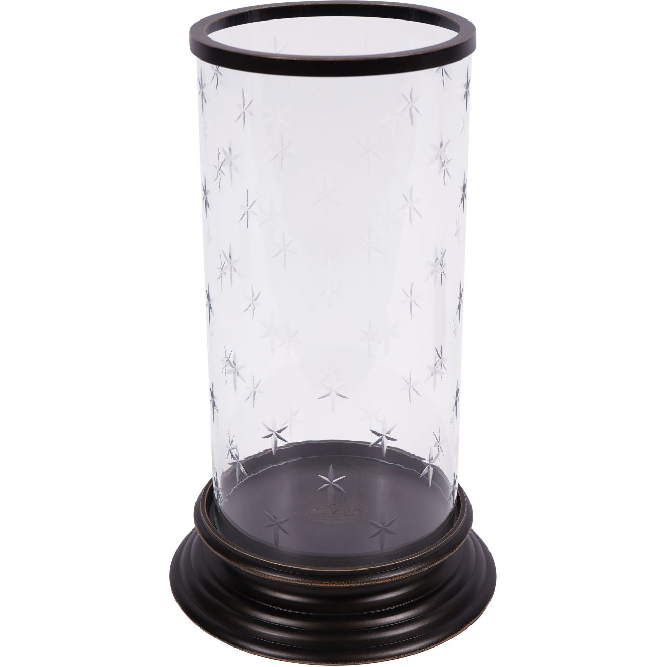 Laura Ashley Dark Bronze Cleverton Hurricane Candle Holder Lamp | Large